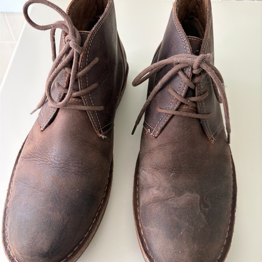 Men's Chaps Brown Leather Boots